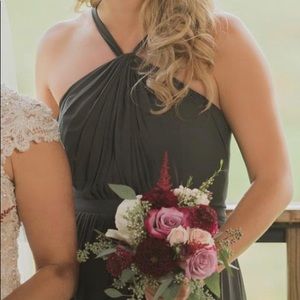 LEVKOFF chiffon bridesmaid dress